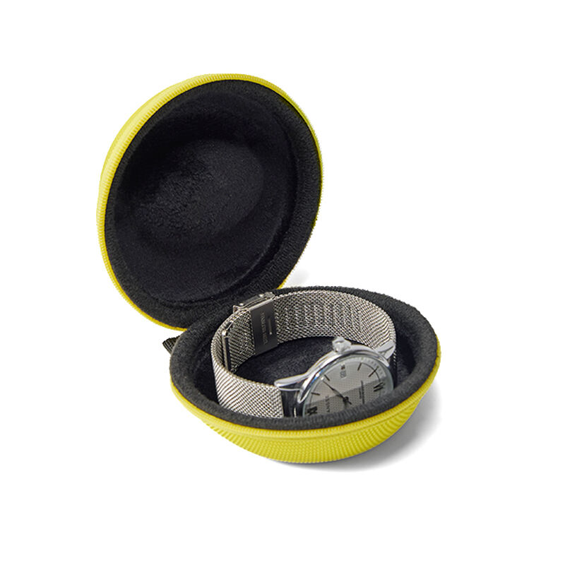 Vibrant Yellow Watch Roll Case