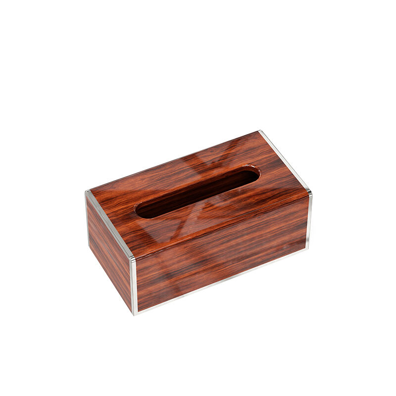 Mahogany Red Wood Tissue Box Cover