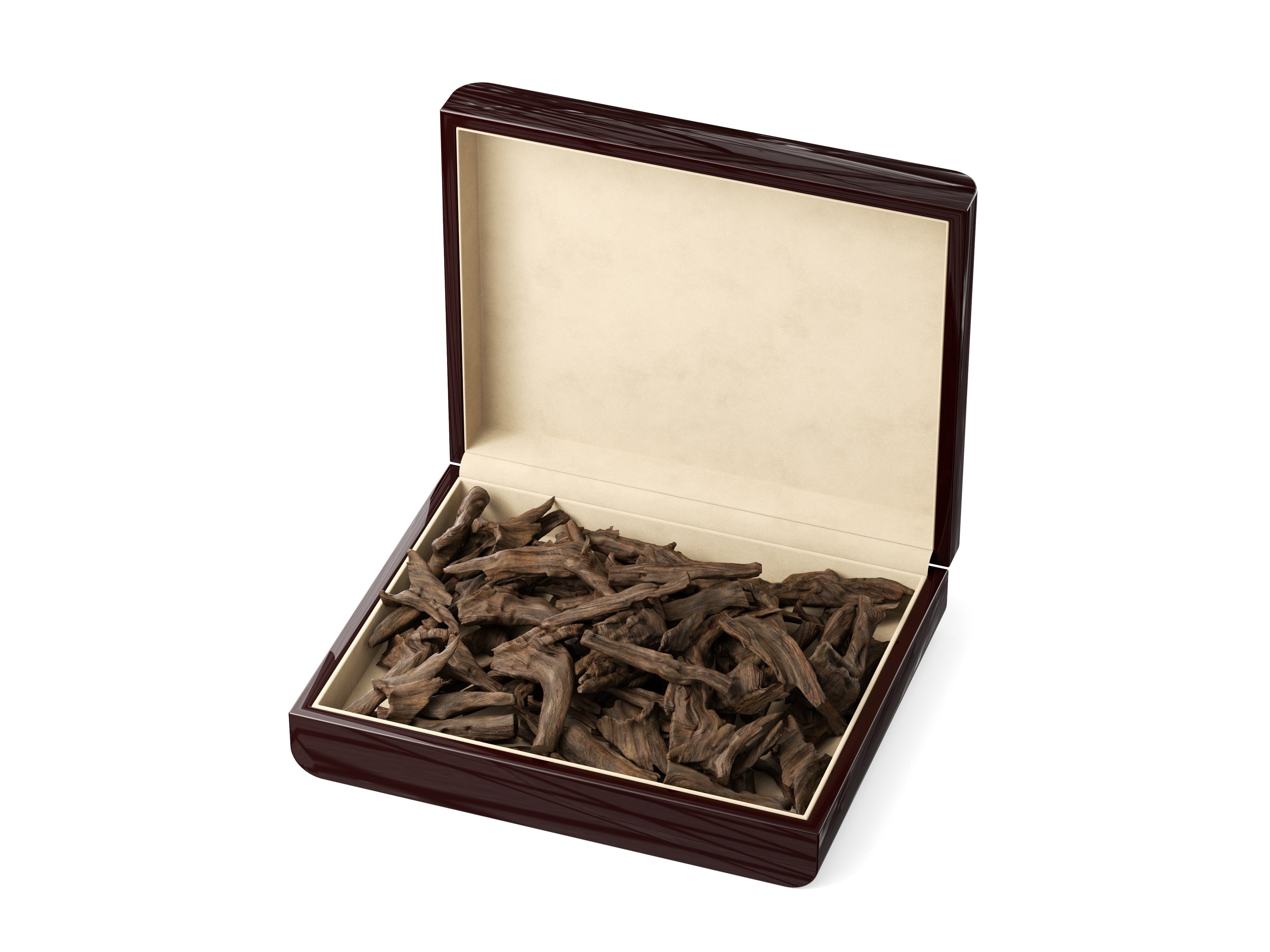 Mørk træ-agartømmer røgelsesholder