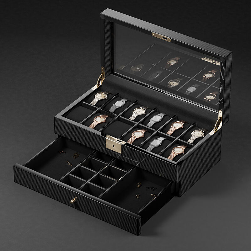 Multi-Watch Display Case with LED Lighting