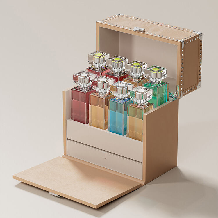 Multi-Tier Blue Perfume Organizer | perfume box