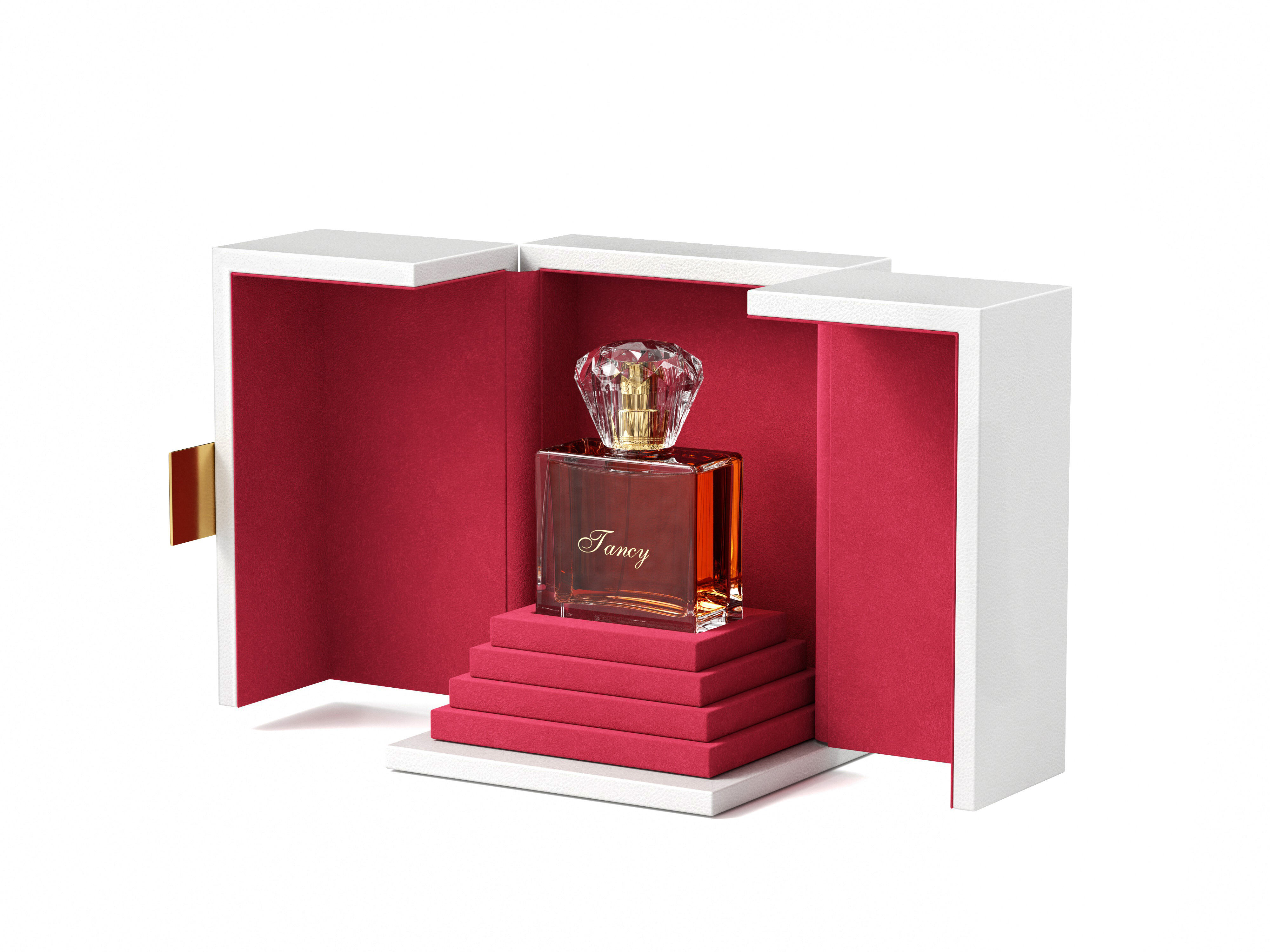 Præsentationskasse i læder til premium-parfume