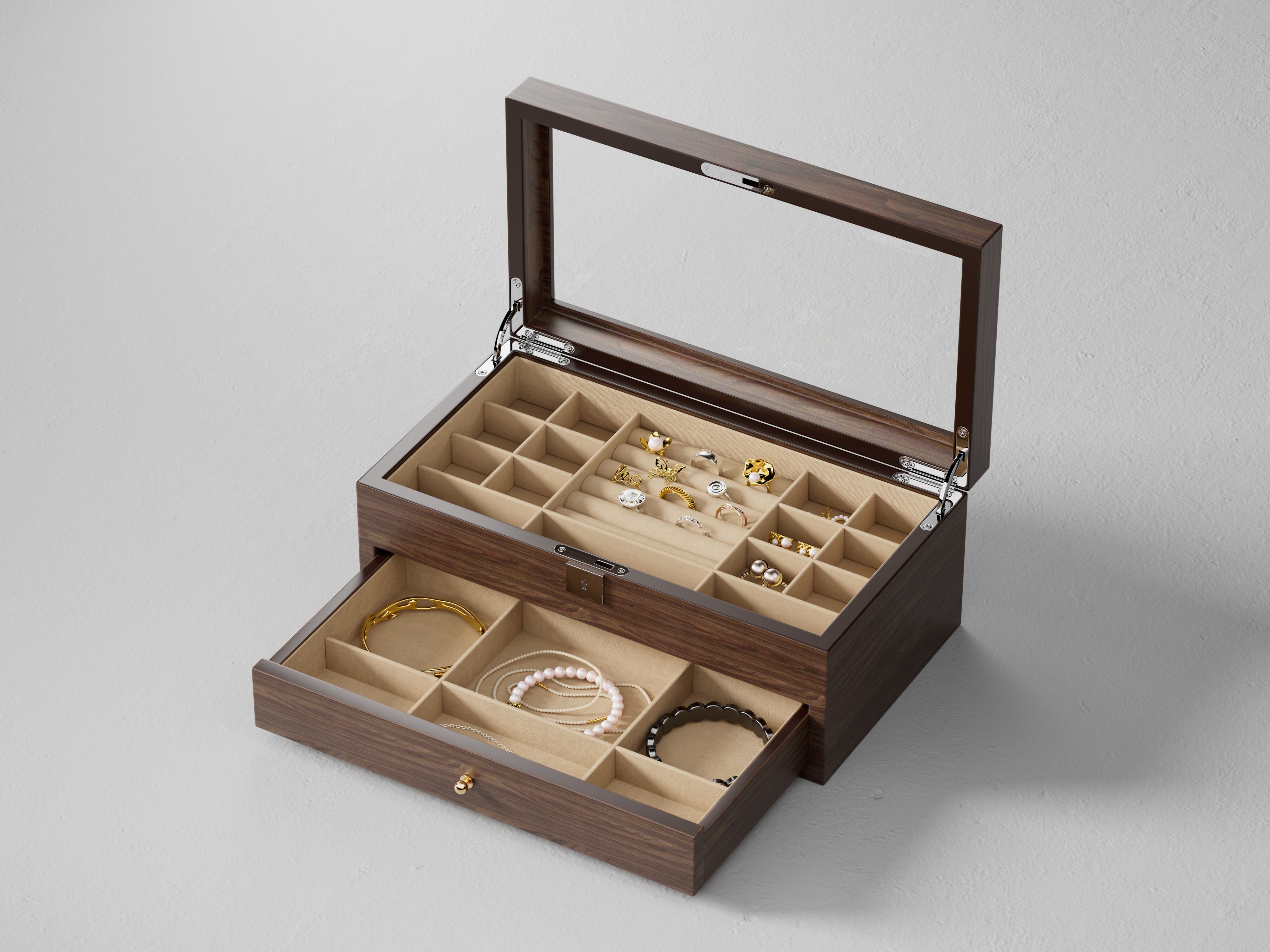 Flip Top Drawer Jewelry Store Display