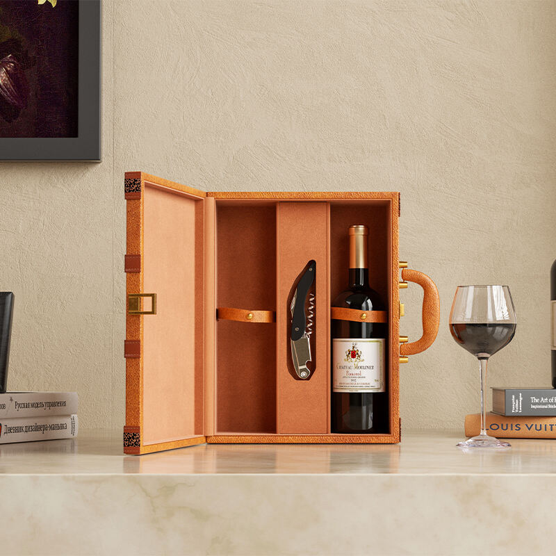 Elegant Brown Nice Wine Box