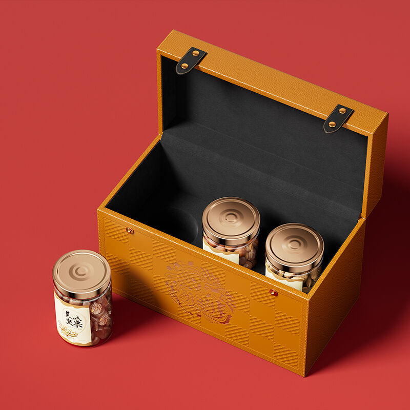 Vintage Suitcase-Style Nut Gift Box