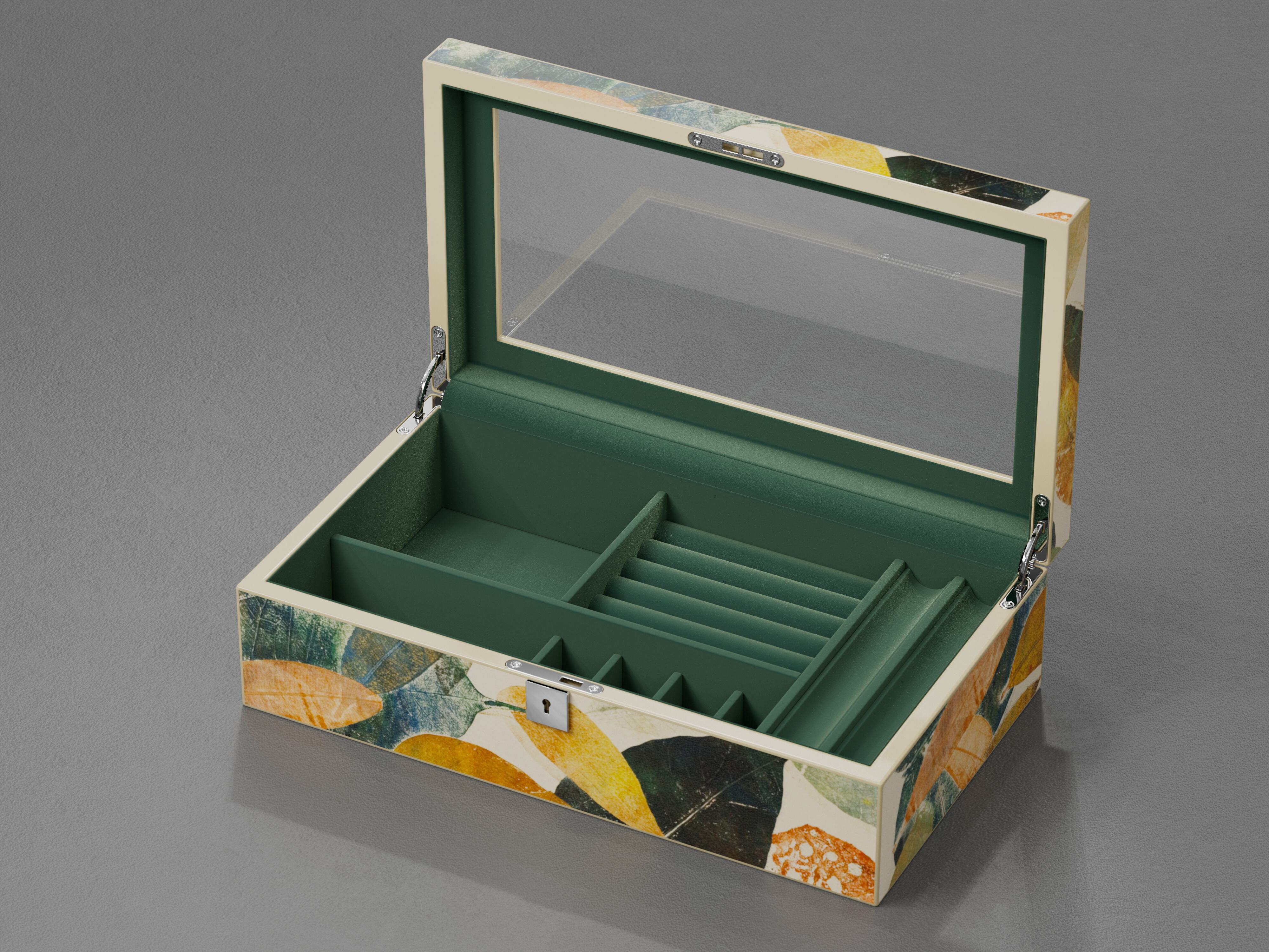 Kūryba elegancijos: Aukščiausios klasės moteriška medinė papuošalų dėžutė