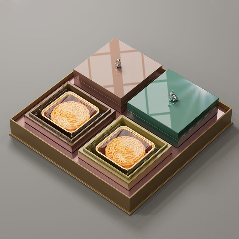 4-Compartment Mooncake Box with Window