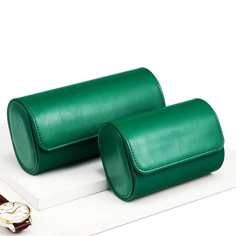 Green Bosphorus Leather Watch Roll