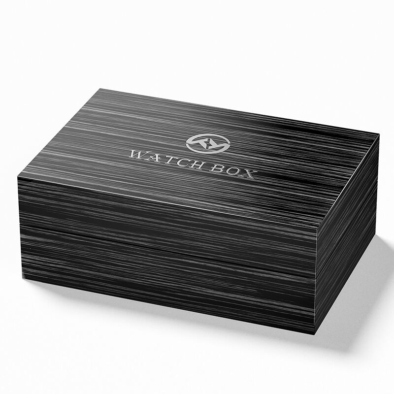 Black Textured Wood Watch Case