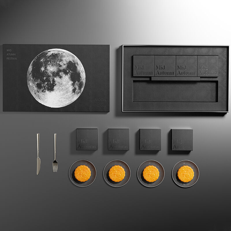 Black & Gold Moon Phase Paper Box