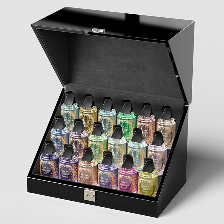 Black Perfume Sample Organizer Box | perfume box