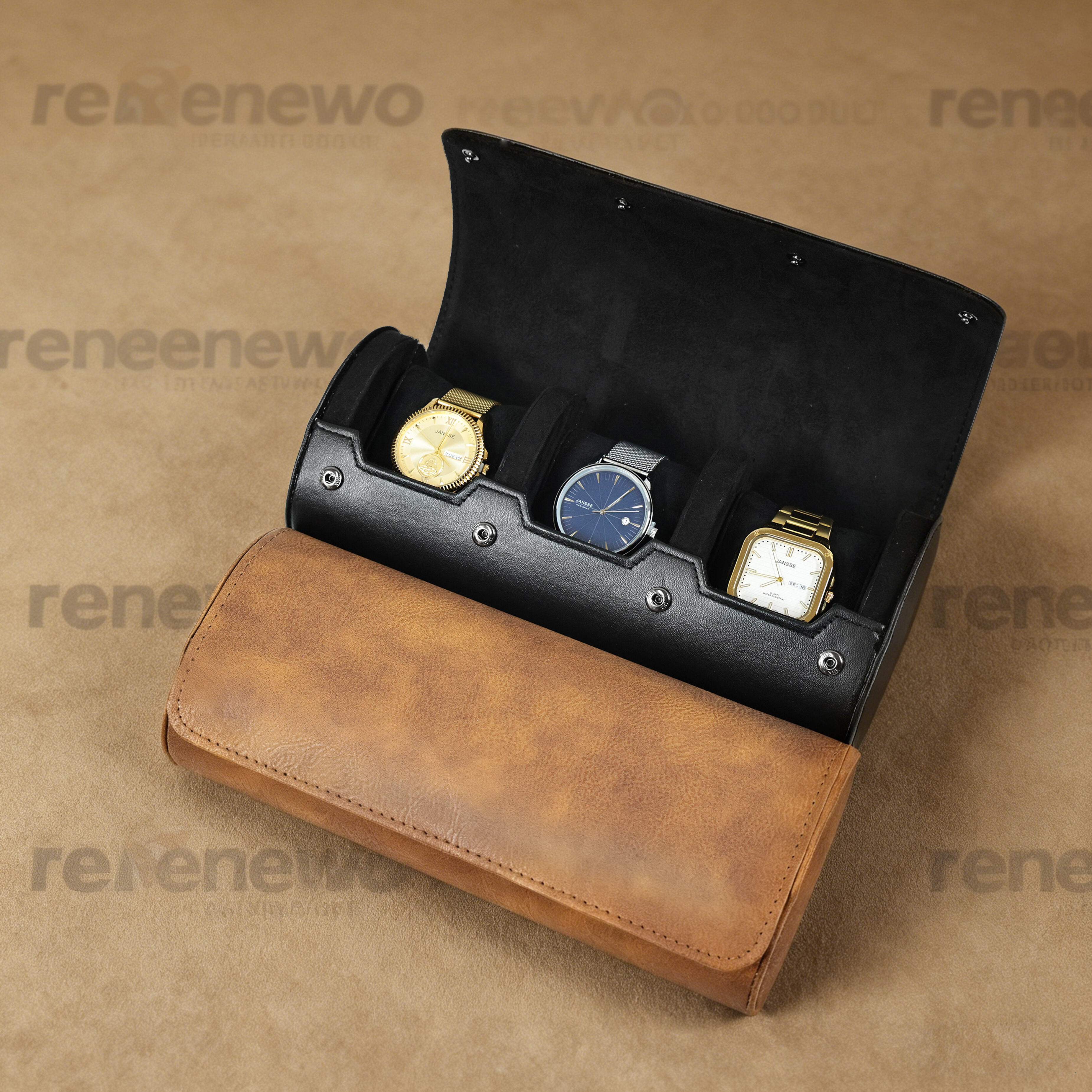 Multi-Color Wolf Style Watch Roll