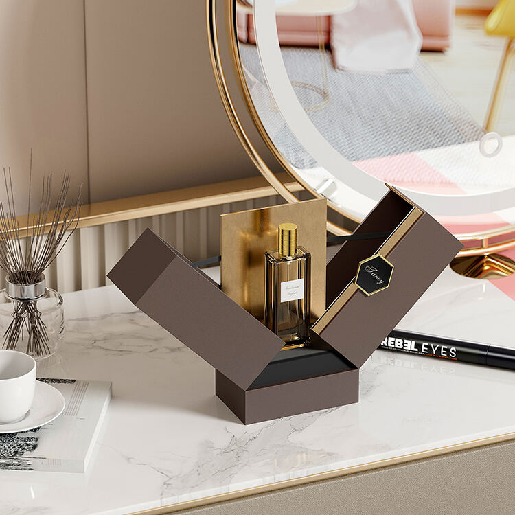 Double-Door Wooden Mini Perfume Box