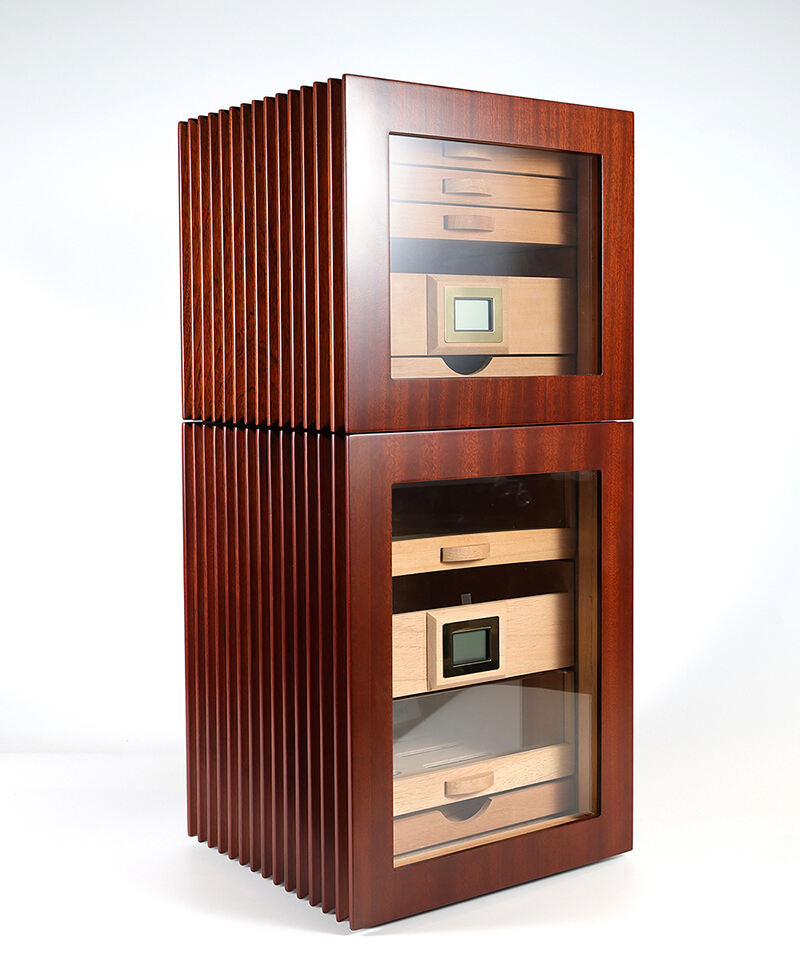 Striped Cigar Organize Cabinet