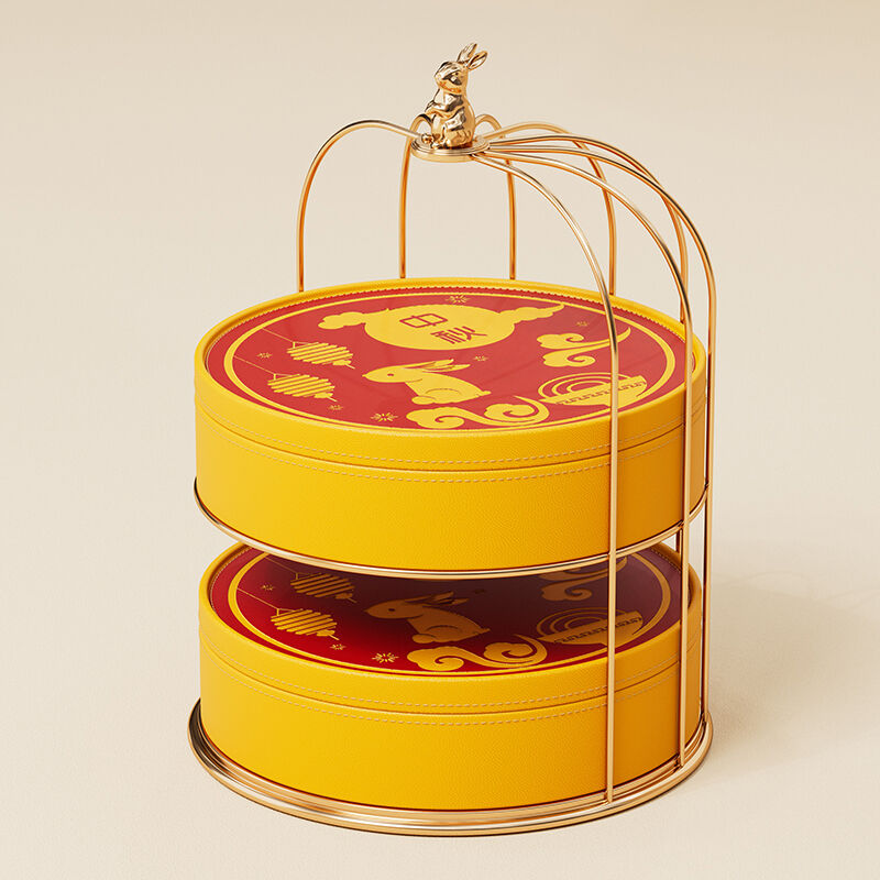 Ornate Birdcage-Shaped Mooncake Box