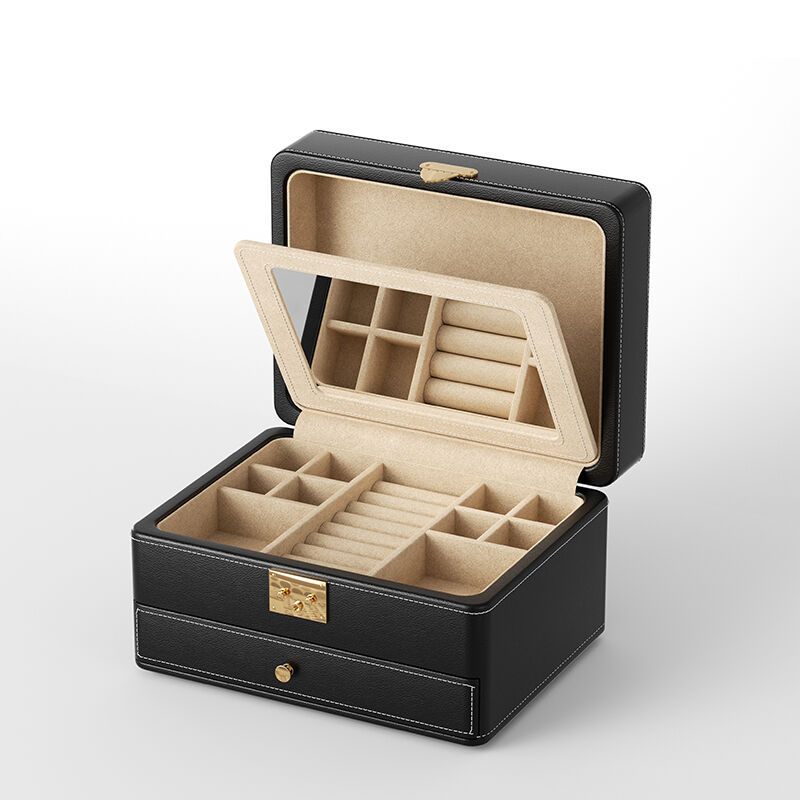 Iškelkite savo prekių ženklą mūsų juodais papuošalų dėžutėmis