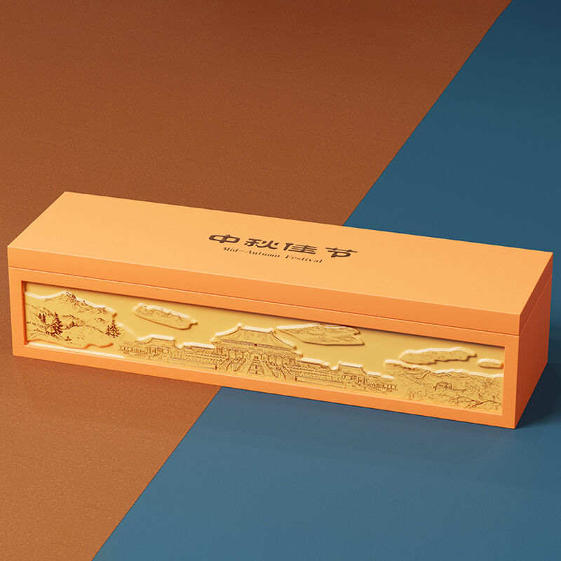 Gold-Toned Blister Illustration Box