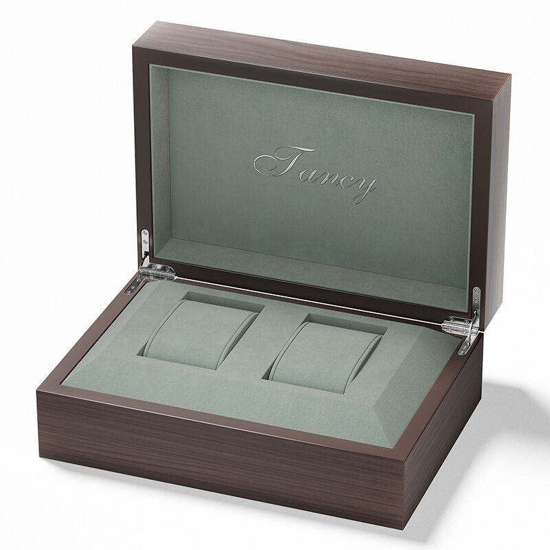 Men's Dual Watch Storage Box - Customizable MDF Solution for Retail ...