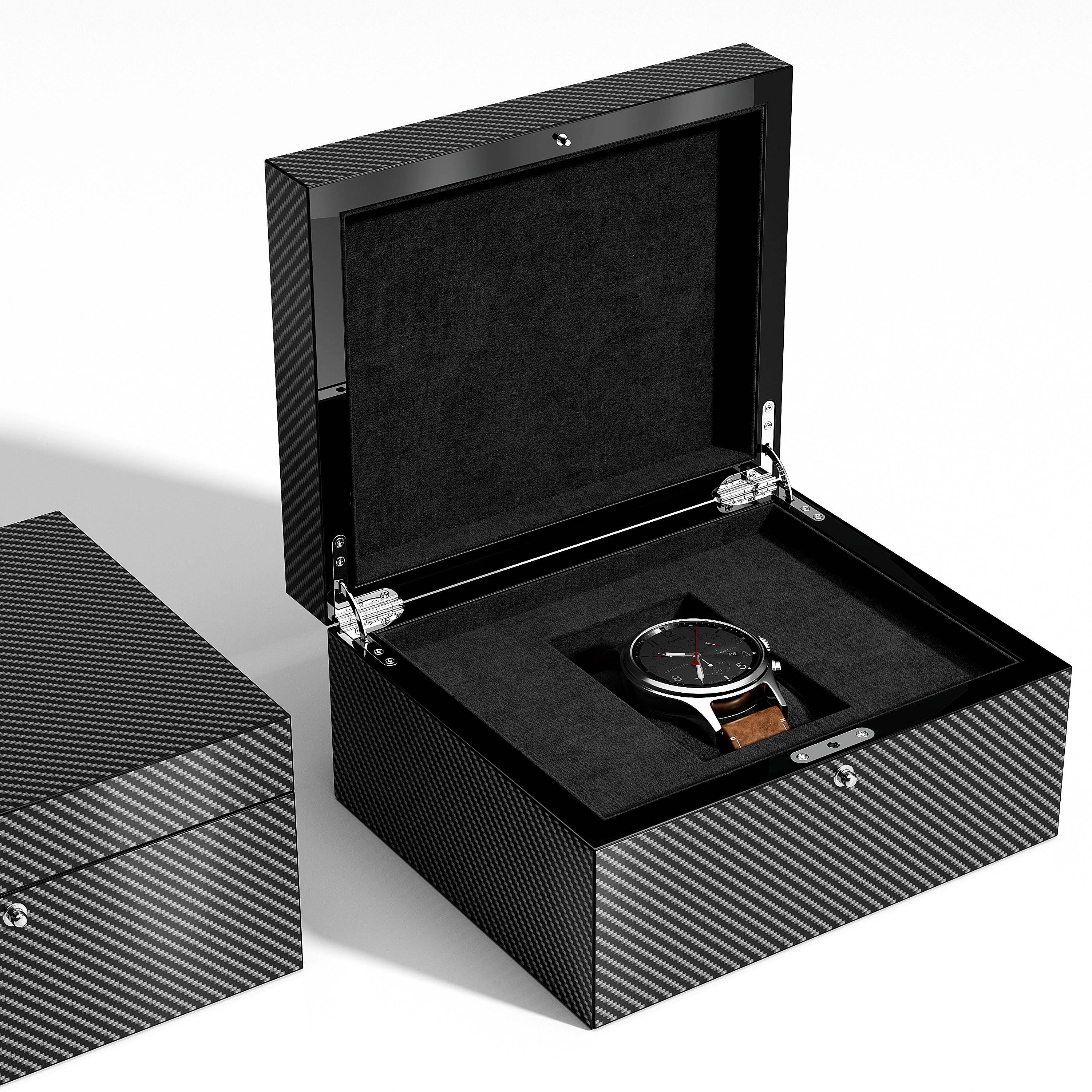 Carbon Fiber Watch Box for Men Collection