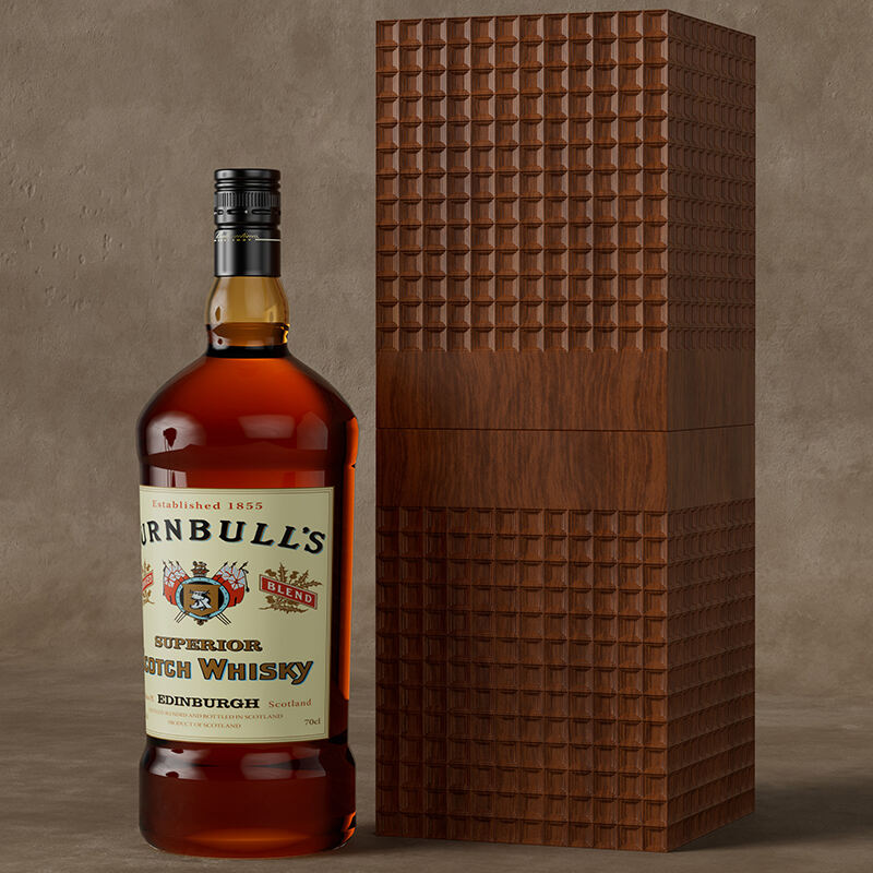 Natural Wood Grain Wine Crate