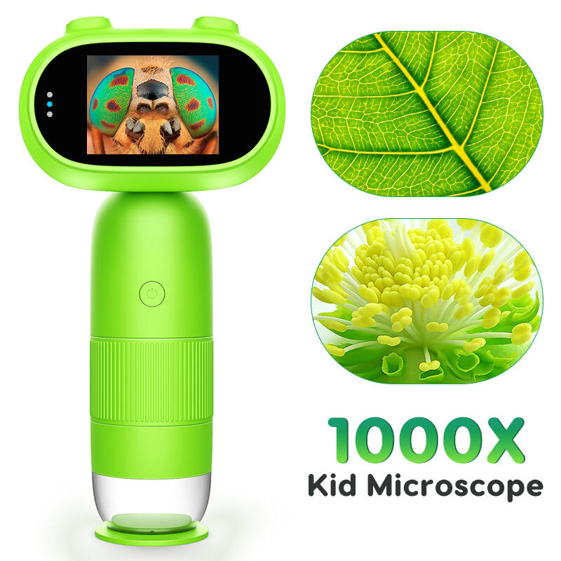 CM4 Kids Digital Microscope - 1000X Magnification, Portable Handheld Microscope with 2