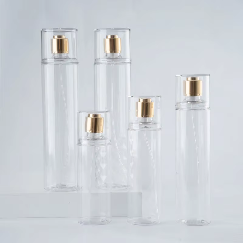 PET Plastic Bottle 250ml 200ml 100ml Medicine Infusion Spray Bottle Fine Mist Pump Eco Friendly Customizable Logo