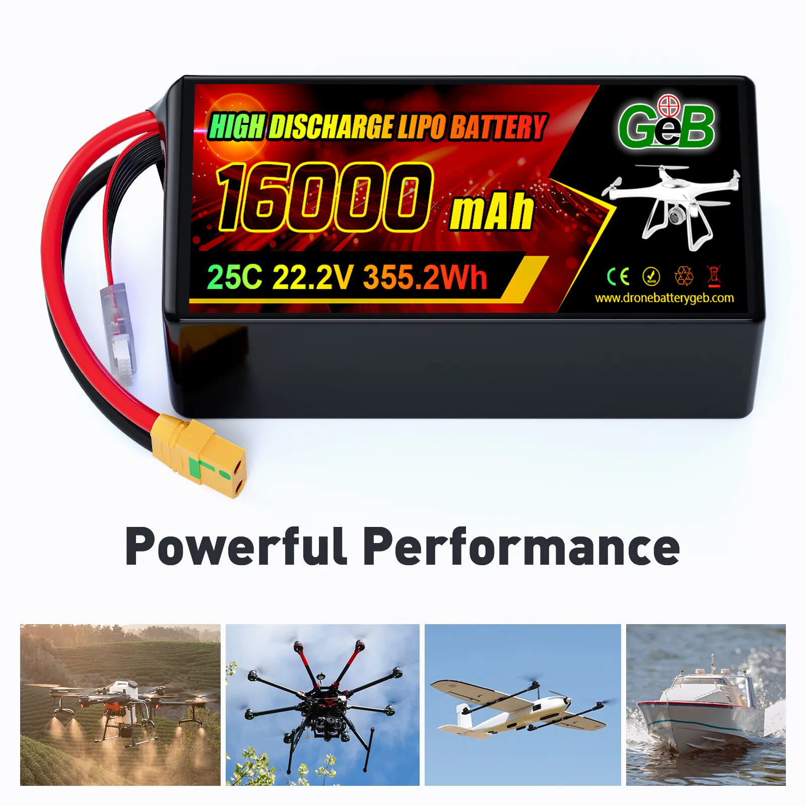 uav 6S lithium battery 8000/9000/9500/10000/16000/22000mah 6S lithium battery 22.2V 100C remote control toy battery drone battery lipo battery  OEM 100C 150C FPV Battery 6s 22.2v LiPo Battery 1100mAh 1350mAh 1550mAh XT60 Drone Fpv High C Rate LiPo Battery