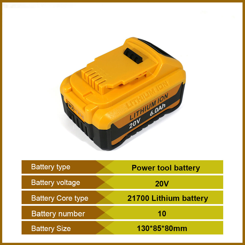20V Replacement Battery for DeWALT Power Tools (DCB18-10X-21700)
