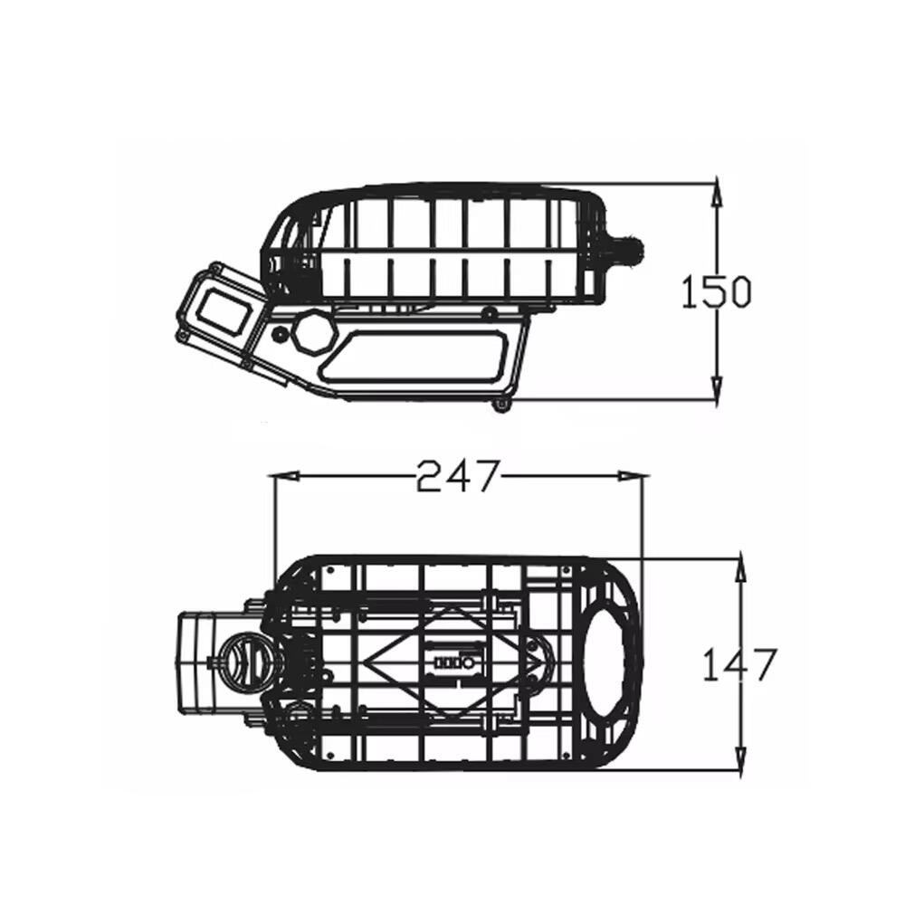 Batería compacta para bicicleta eléctrica GeB XQW 48V 9,6AH con interruptor de encendido | BMS de 20A para motores de 500W