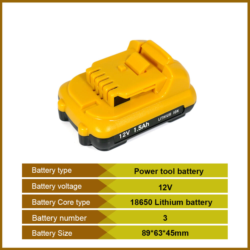 GeB 12V 1.5Ah Lithium Replacement Battery for 12V Max Tools