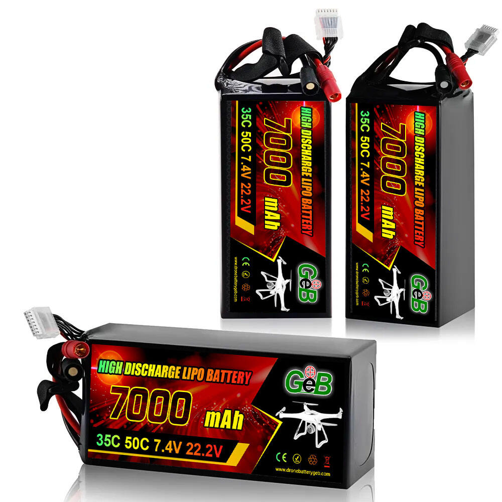 GEB 6S 22.2V 100C 7000mAh FPV Drone Battery 8000/12000/22000/27000/30000/33000/35000mAh Solid State Battery For FPV Drone