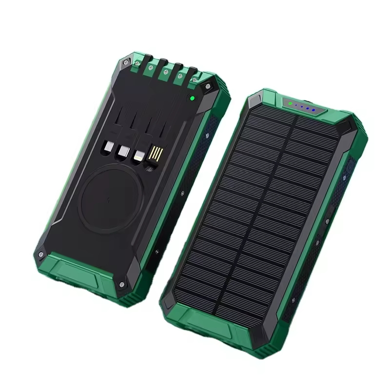 GEB 20000mah lithium ion polymer outdoor solar mobile power bank come with lines 10000mah full capacity factory wholesale