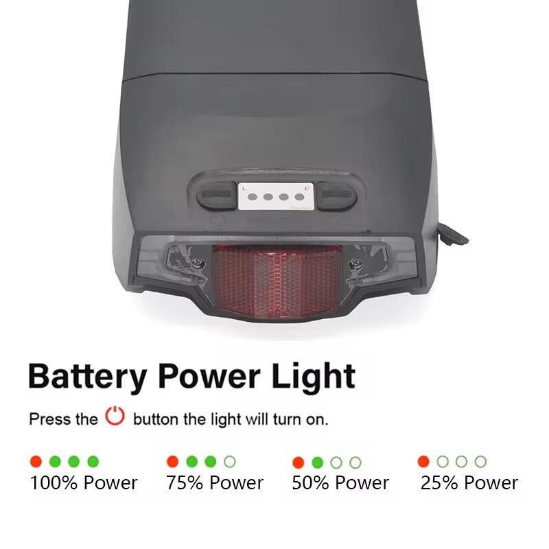 GeB 48V 14Ah Downtube E-Bike Battery Pack | LG/Samsung Cells | 20A BMS for 250W-500W Motors