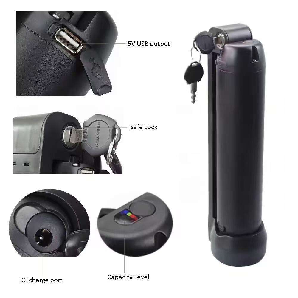 Lightweight GeB E-bike Battery installed on a bicycle