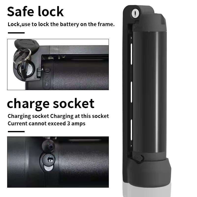 36V10Ah Downtube E-bike Accupakket voor 250W Motoren | HT21-2C Serie