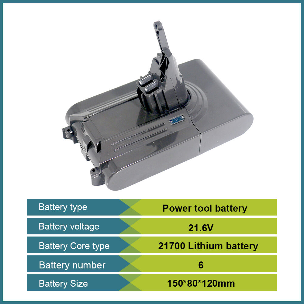 GEB 25.2V Replacement Battery for Dyson V10 SV12 Series | High Capacity 21700 Li-ion Pack