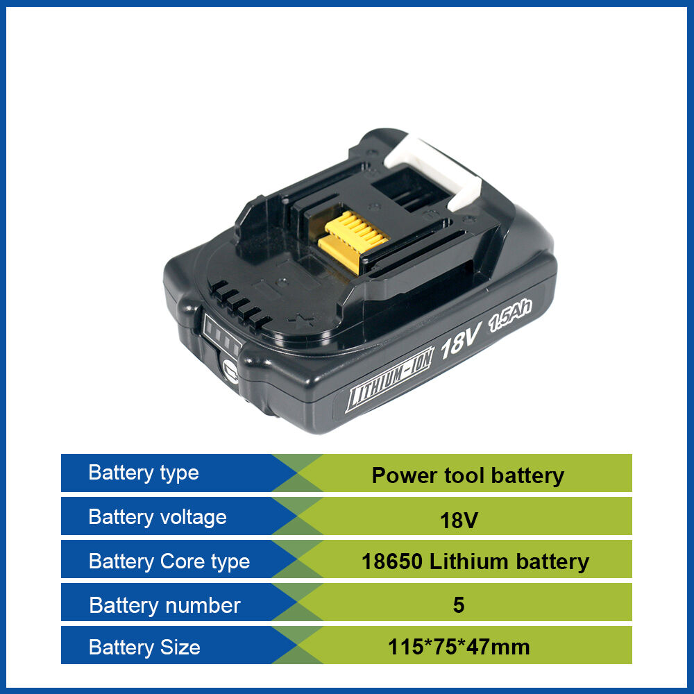 18V Replacement Battery for Makita Power Tools (5-Cell 1.5Ah/2.0Ah/3.0Ah)
