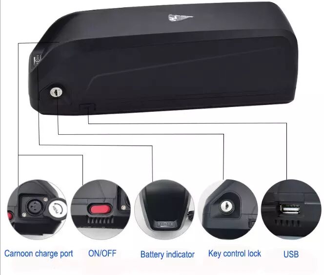 GeB HLG70 Hailong Elektrikli Bisiklet Pili - 36V/48V/52V Seçenekleriyle Sürüşünüzü Güçlendirin