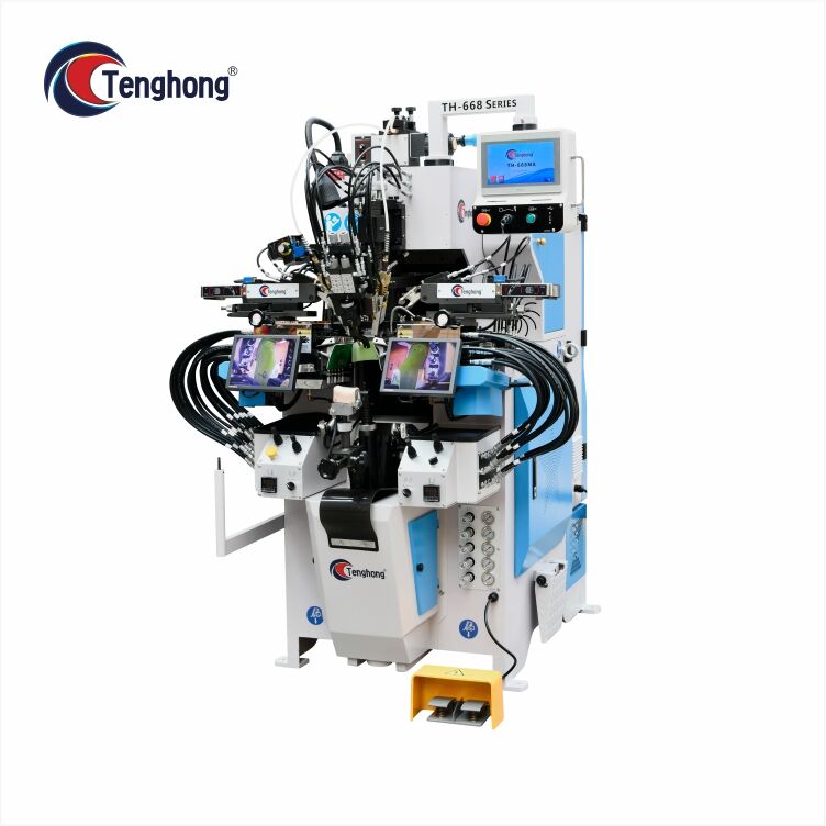 TH-668MA   Computer Control Automatic Servo Cementing Side & Heel Seat Lasting Machine 