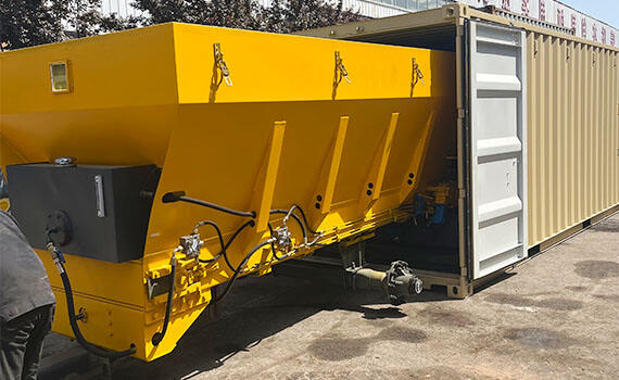 Точно и эффективно! Распределитель золы и цемента Leiyi Machinery готов к отправке, контейнерная морская перевозка напрямую прибывает на строительную площадку клиента в Румынии