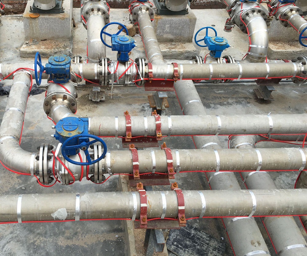 Electric heating and temperature maintenance of process pipelines