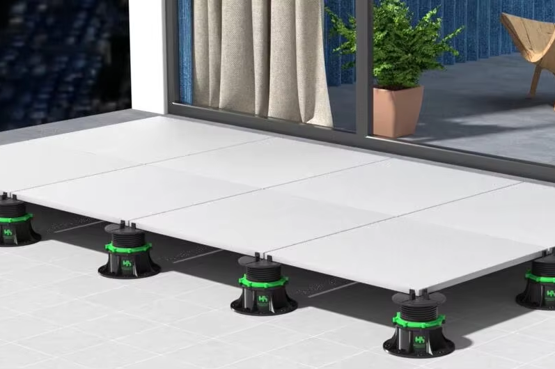 Plastic adjustable T series pedestal deck floor support system-mula sa da 11 hanggang 185 mm na supplier