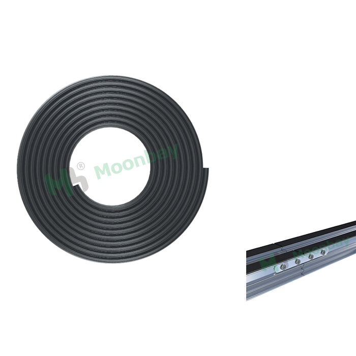 Rubber strip for aluminum joist