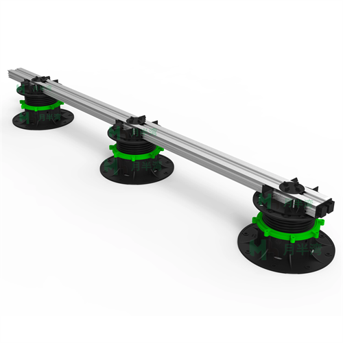 Plastic adjustable T series pedestal deck floor support system-mula sa da 11 hanggang 185 mm na paggawa