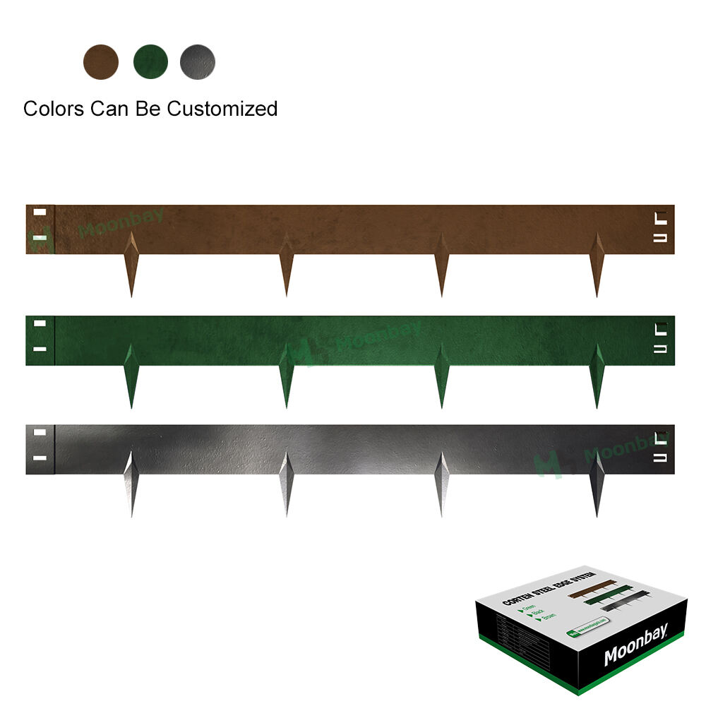 Firmer straight plastic garden edge without connector for garden lawn