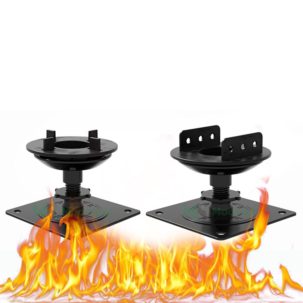 A1 fire resistant adjustable self-leveling steel pedestal for heavy duty tile support