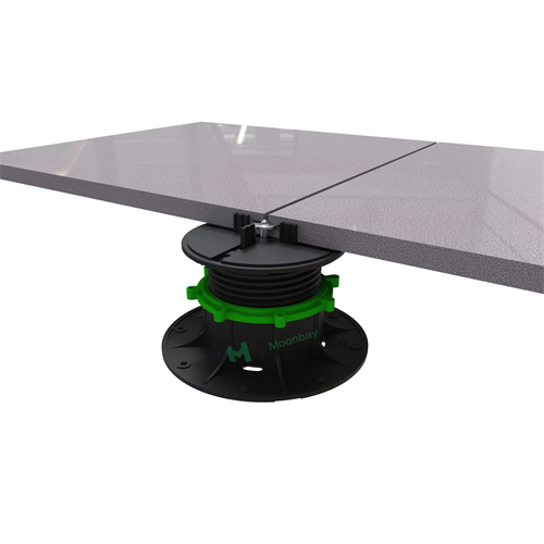 Plastic adjustable T series pedestal deck floor support system-mula sa da 11 hanggang 185 mm na pabrika