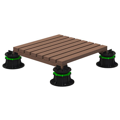 Plastic adjustable T series pedestal deck floor support system-from da 11 a 185 mm factory