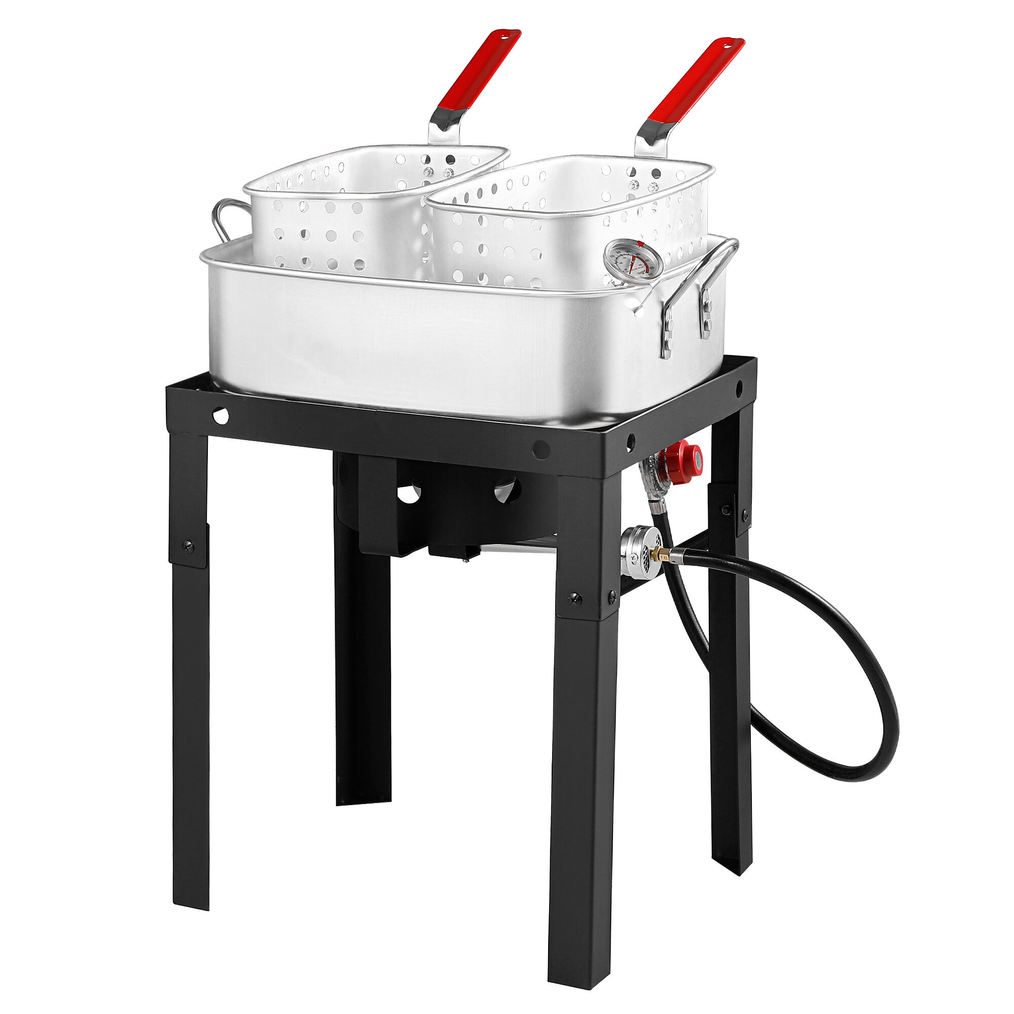 Versatile Outdoor Gas Fryer (18QT) – Ideal for Frying, Boiling & Steaming – Complete Set with Stand & Baskets