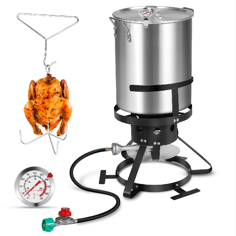 30QT Outdoor Turkey Fryer Set – Complete Propane Cooking Kit